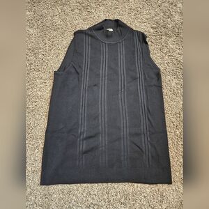 Dressbarn Black Ribbed Knit Dress